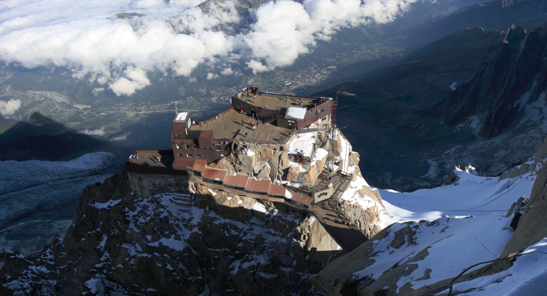 Aiguille du Midi above the Chamonix valley