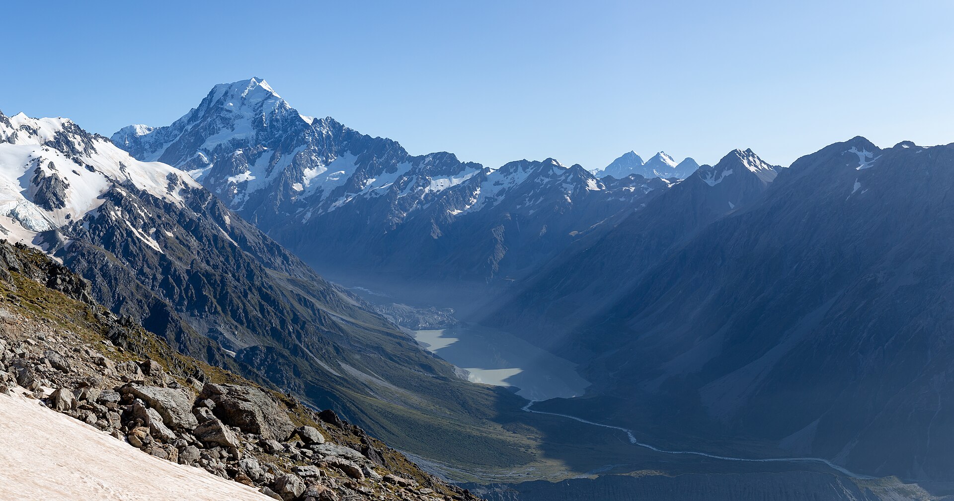 Aoraki / Mount Cook above Aoraki Mount Cook National Park