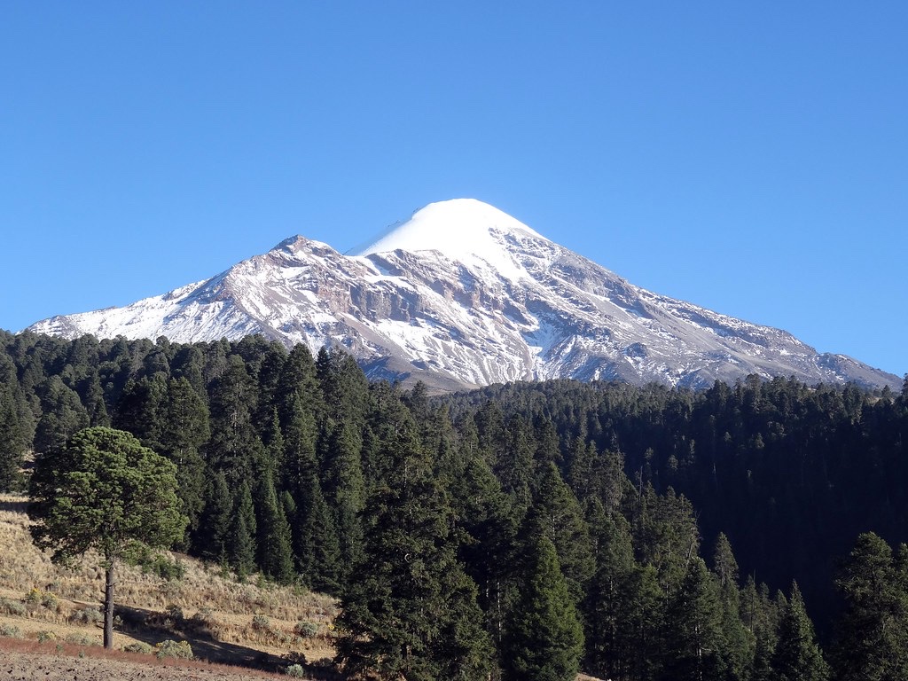 Citlaltépetl (Pico de Orizaba) as seen from the northwest.